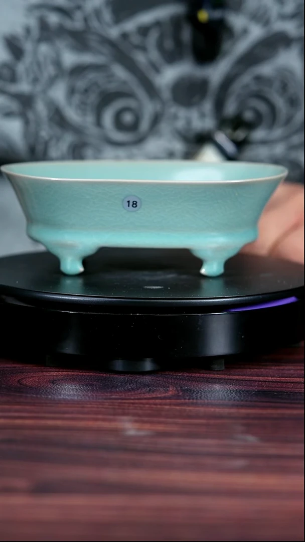 18#一级品原矿汝瓷水仙盆