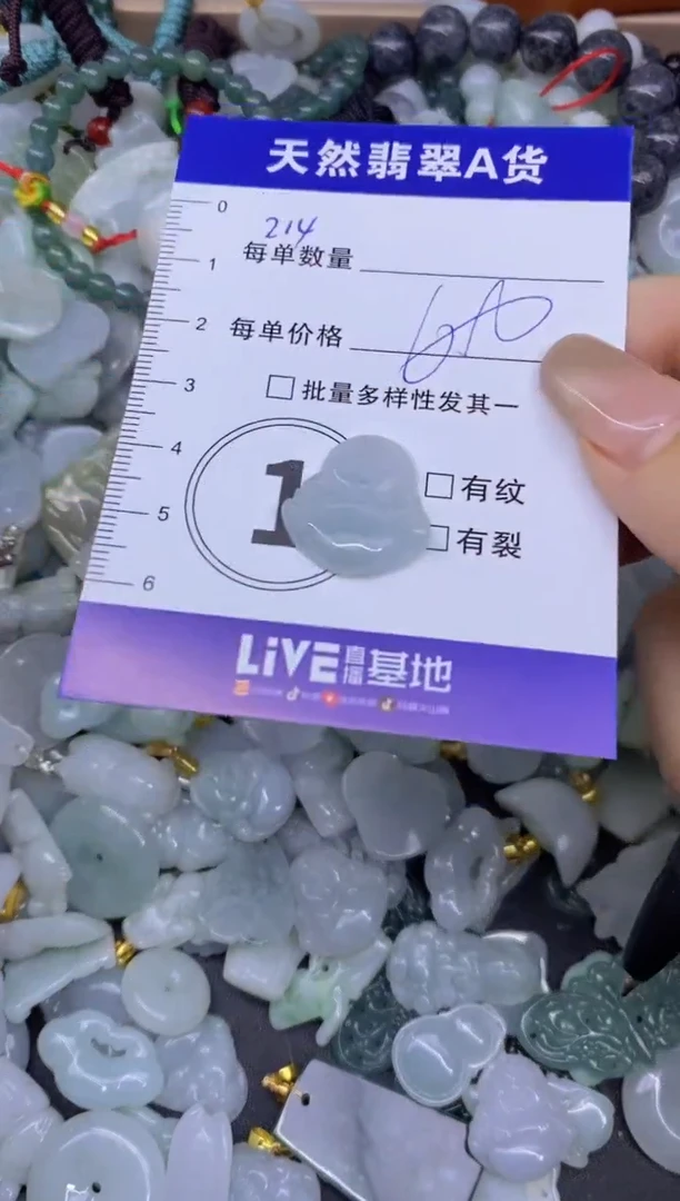 颈饰未镶嵌翡翠天然翡翠A货批量多样性发一件