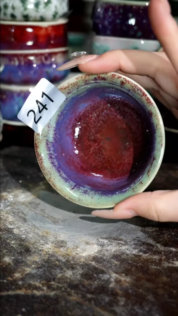 摆件精品窑变钧瓷茶器