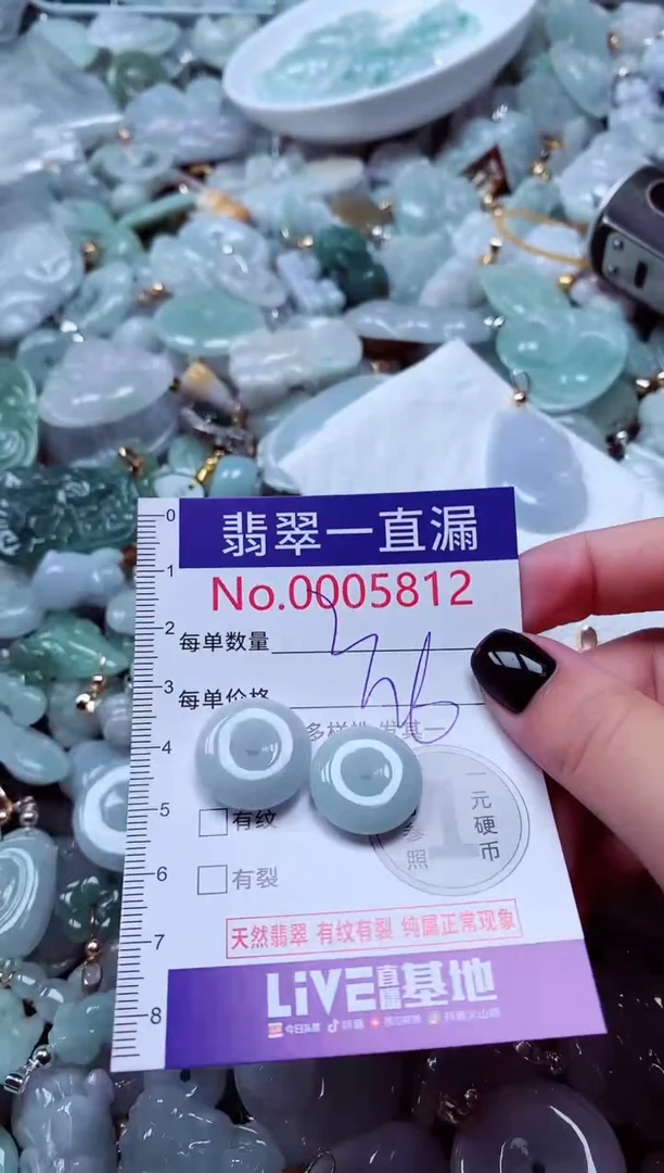 吊坠(不含链)未镶嵌翡翠5812