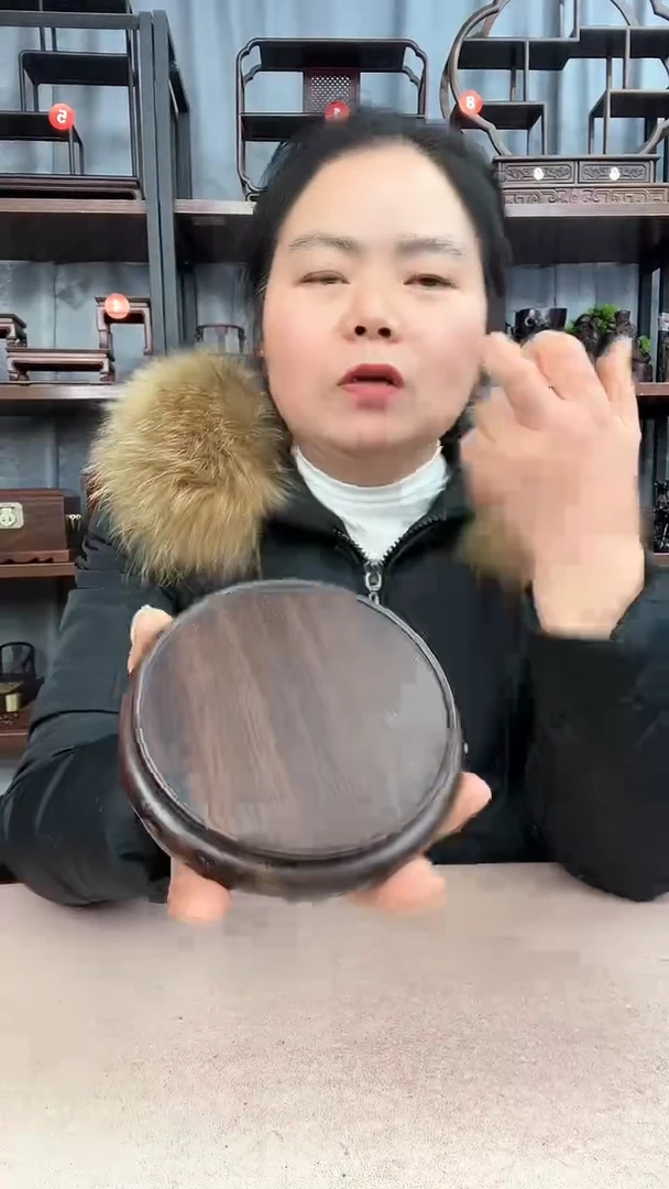 【闪购商品】乌木类端景台0005小李红木工艺品