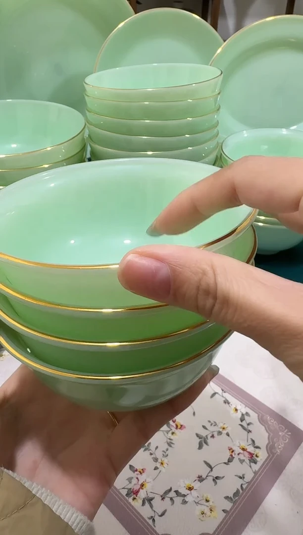 4.5英寸玉瓷碗4个口径11.5厘米