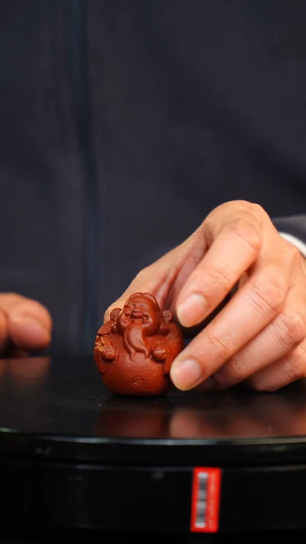 【闪购商品】紫砂茶宠红色 迷你小财神