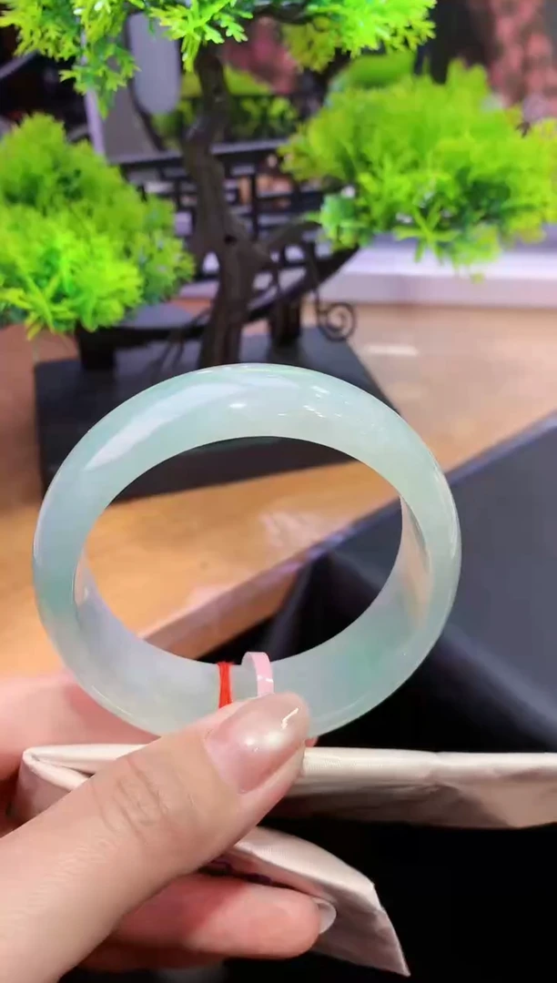 未镶嵌手镯翡翠-k75  天然缅甸A货翡翠59.8正圈