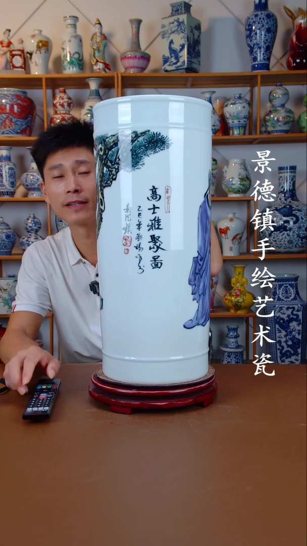 现代景德镇手工手绘陶瓷摆件19