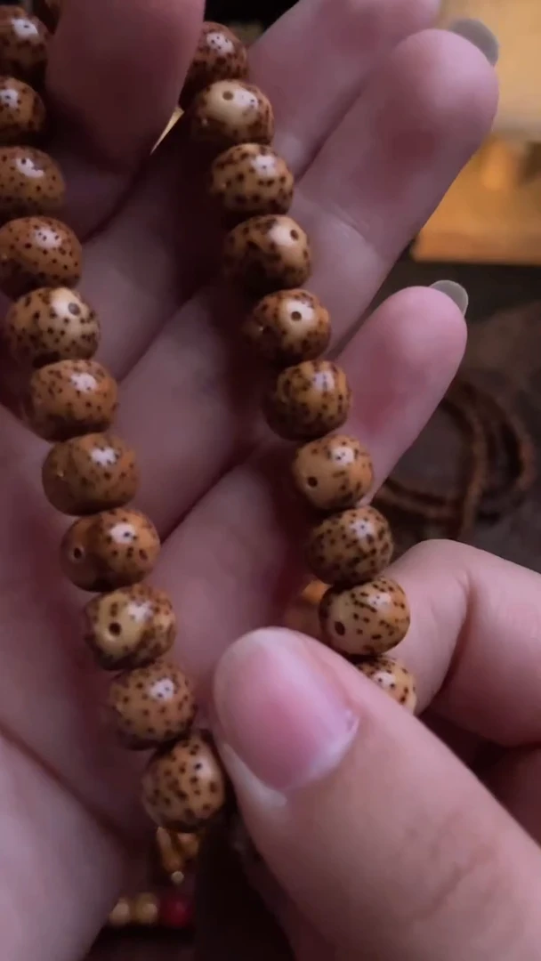 手串星月菩提精工级浅珀苹果珠10*8手串（B）