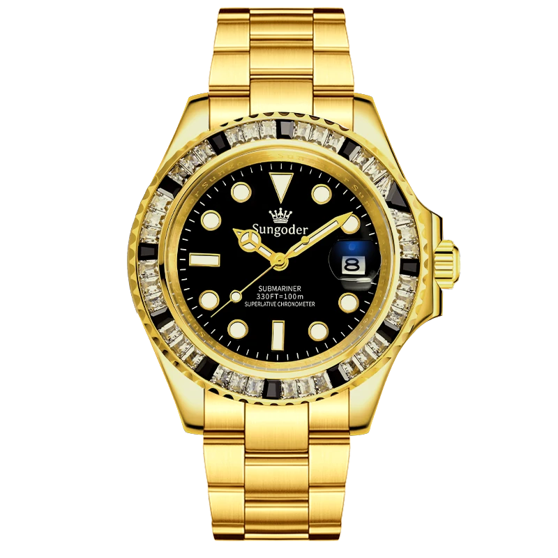 【榴莲专属】轻奢-黑钻水鬼 奢华潮流男士机械腕表