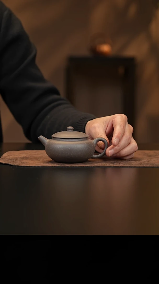 【闪购商品】紫砂茶壶允禾斋wzwj 天青 扁圆 150c