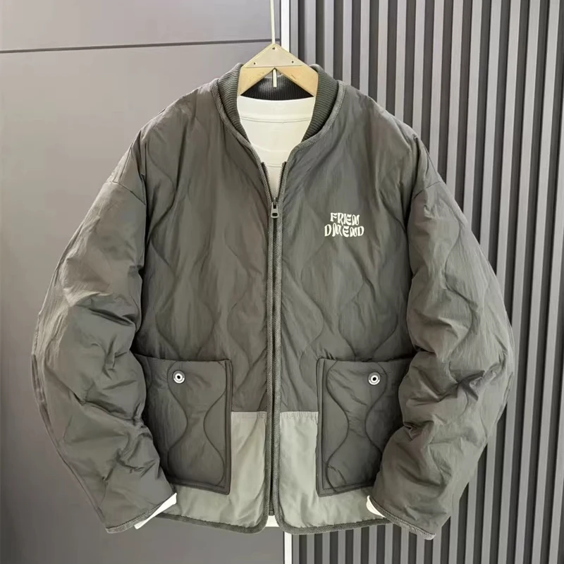 90白鸭绒羽绒服棒球领轻薄男士秋冬轻薄潮流户外百搭休闲宽松外套