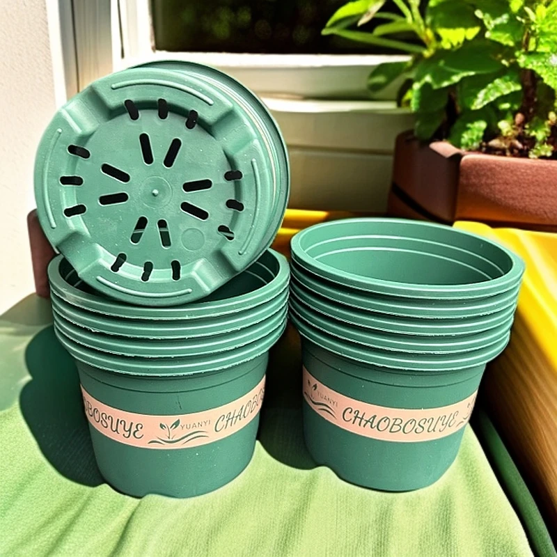 10个三代150加仑花盆带托盘【口径15高11左右】控根