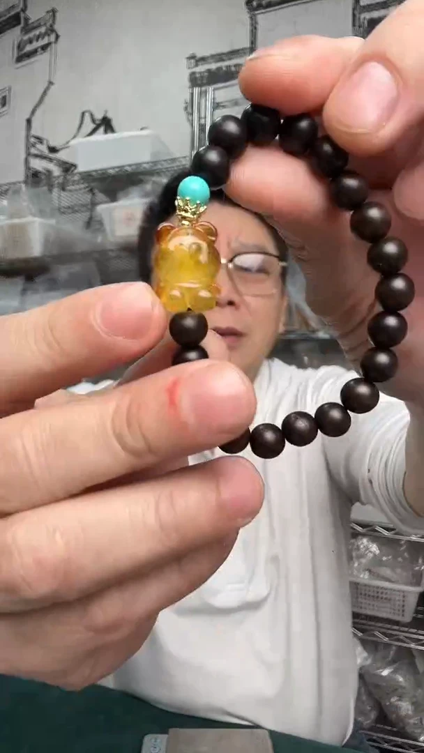 裸石琥珀未镶嵌微瑕建议勿拍1