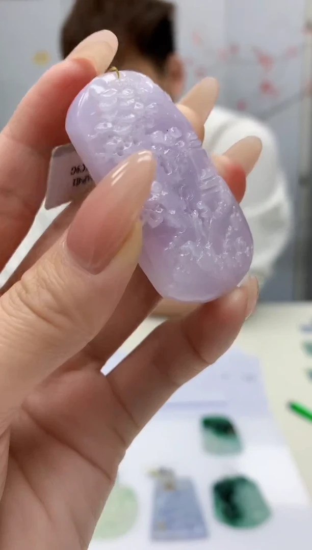 【闪购商品】定制翡翠未镶嵌4868jj-毛货挂件157
