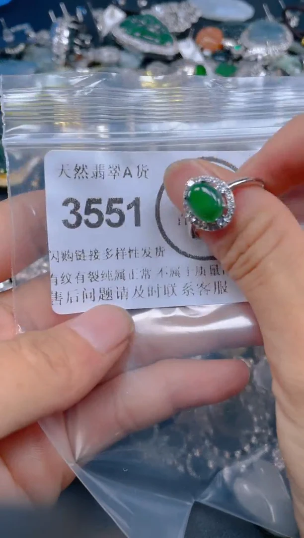 翡翠未镶嵌颈饰3551