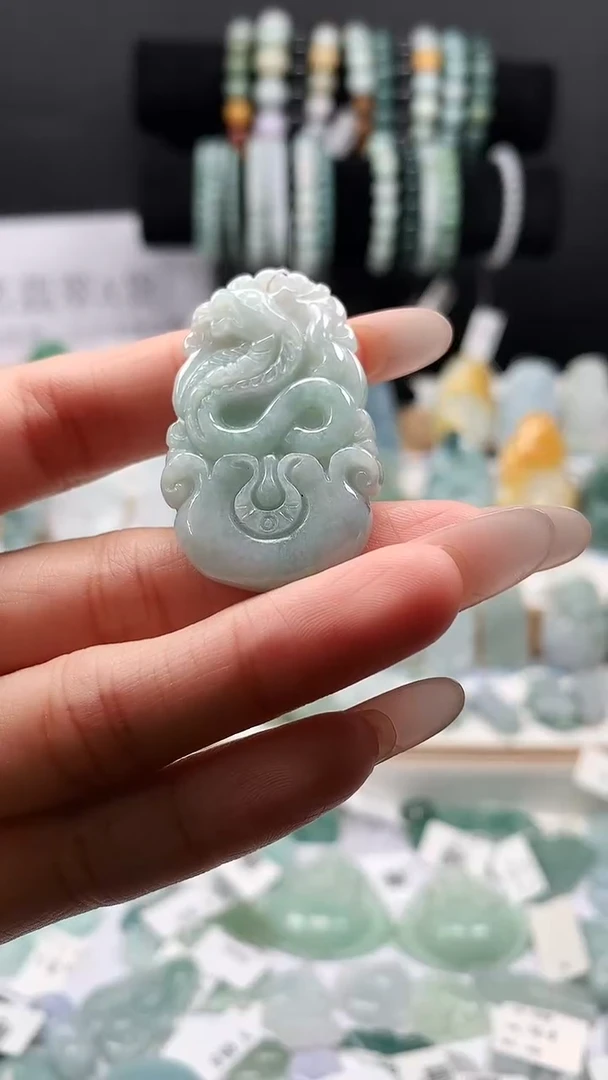 吊坠(不含链)未镶嵌翡翠66生肖蛇