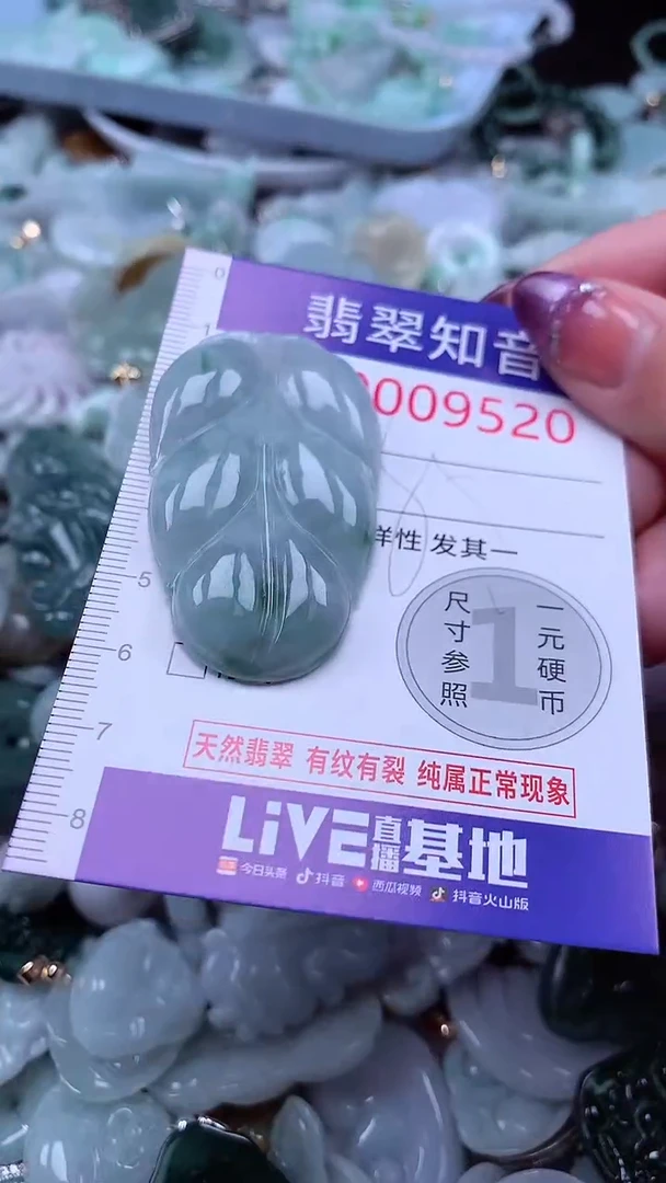 翡翠未镶嵌吊坠(不含链)9520
