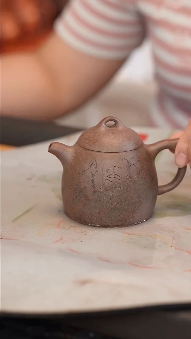 茶壶紫砂原矿手工制作200cc