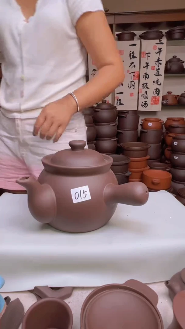 宜兴紫砂3.5升养生壶015