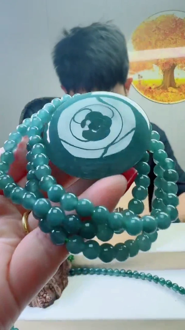 颈饰未镶嵌翡翠天然A货翡翠  多样性随机发其一