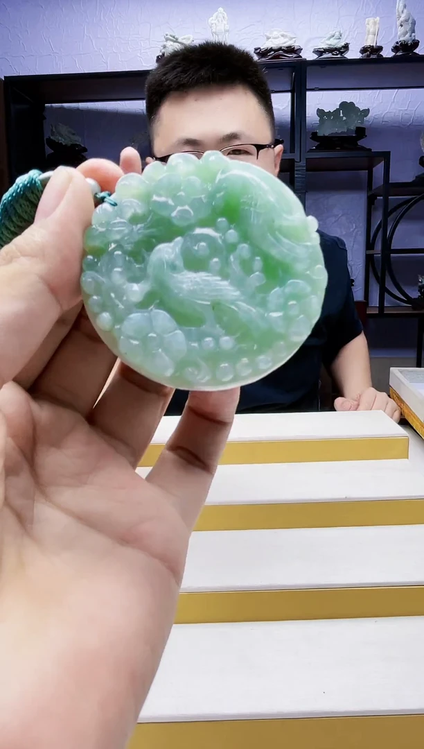 翡翠未镶嵌颈饰07030002多样性发其一