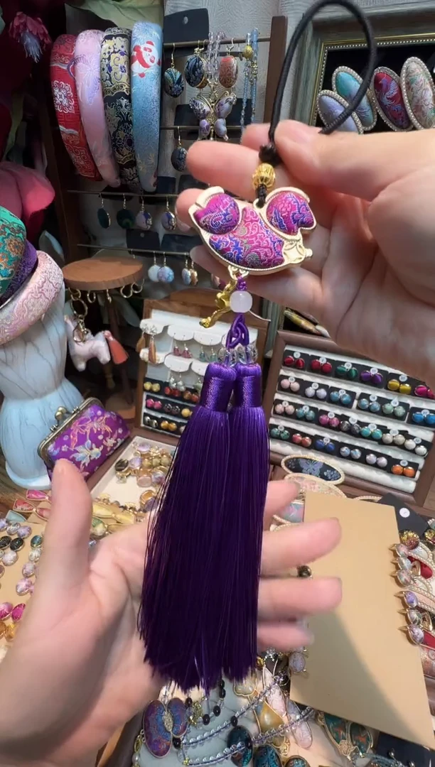 【孤品车11.16】上久楷紫八达双面马挂件