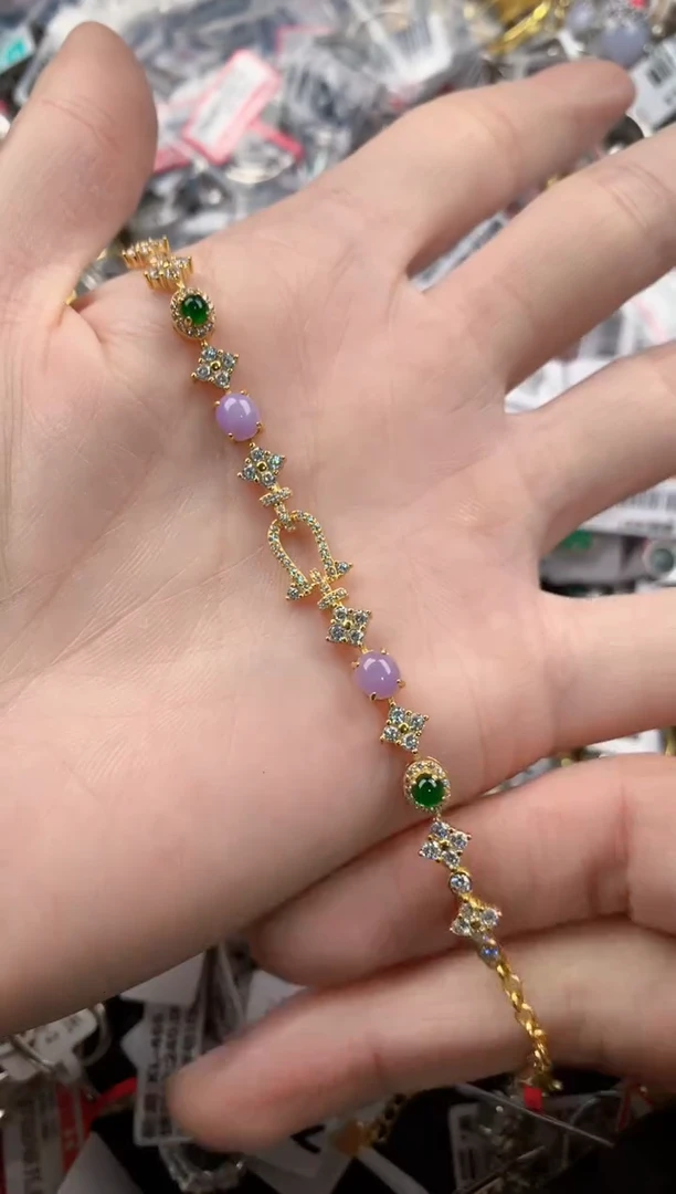 银S925镶嵌戒指翡翠5555------6