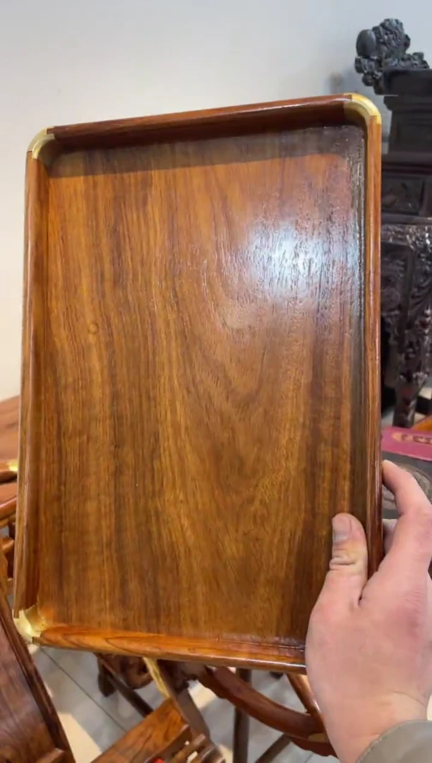 【闪购商品】木花梨木茶盘啊啊啊啊啊啊