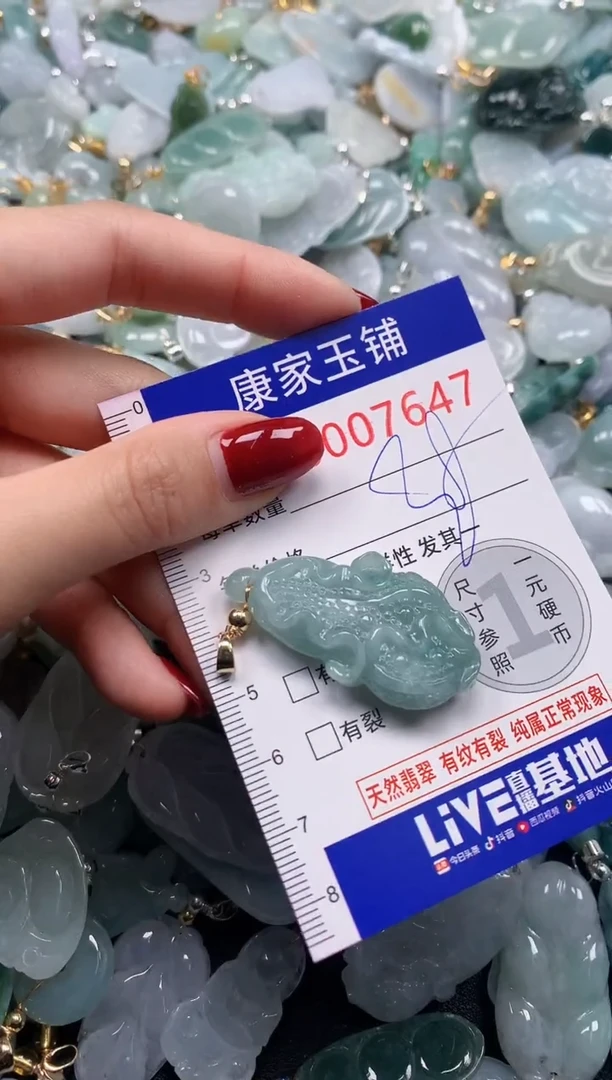 颈饰未镶嵌翡翠7647