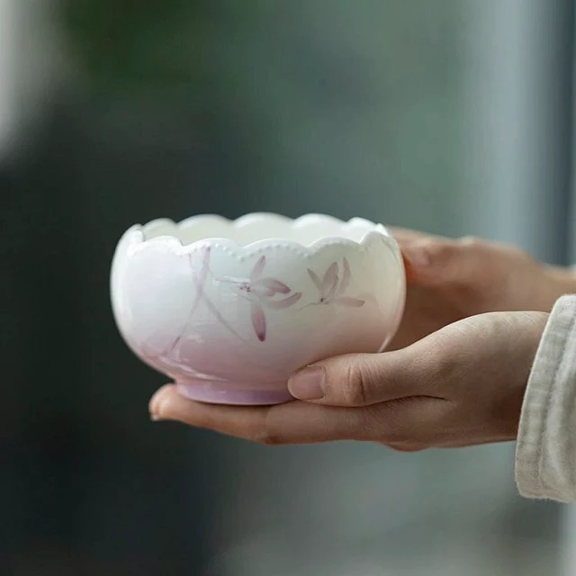 【花瓣建水】幻紫兰吟-问芙花瓣建水