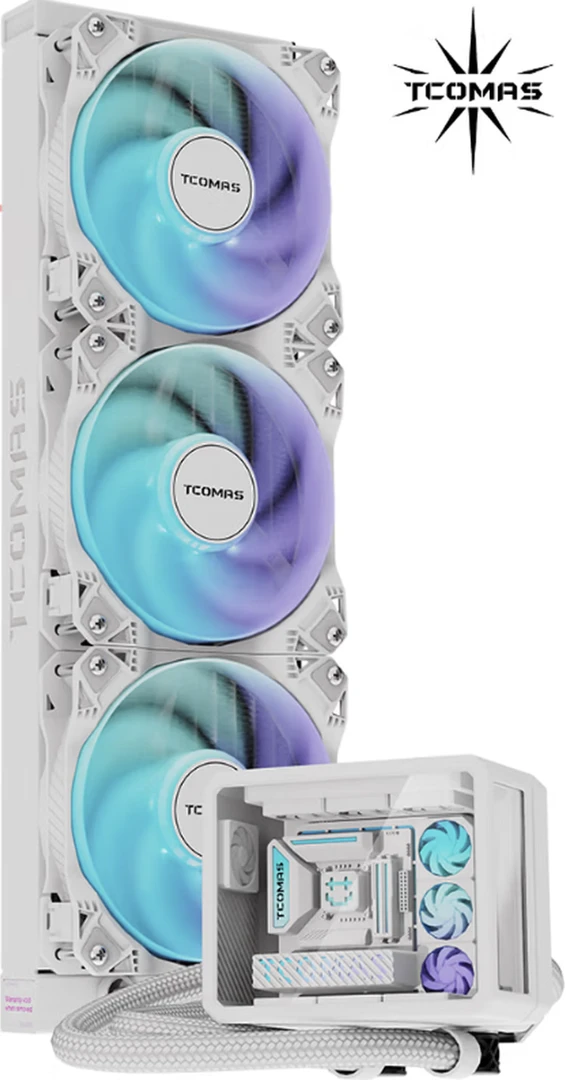 钛钽LA300 360 一体式CPU水冷散热器 微景观大冷头冷排风扇ARGB