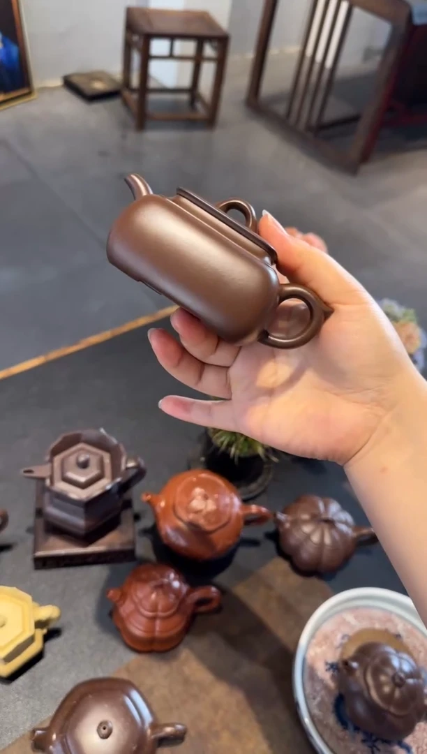 茶壶紫砂?****4长四方 紫砂壶