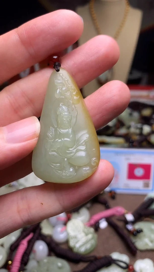 颈饰未镶嵌和田玉新疆料青海料清水和田玉吊坠