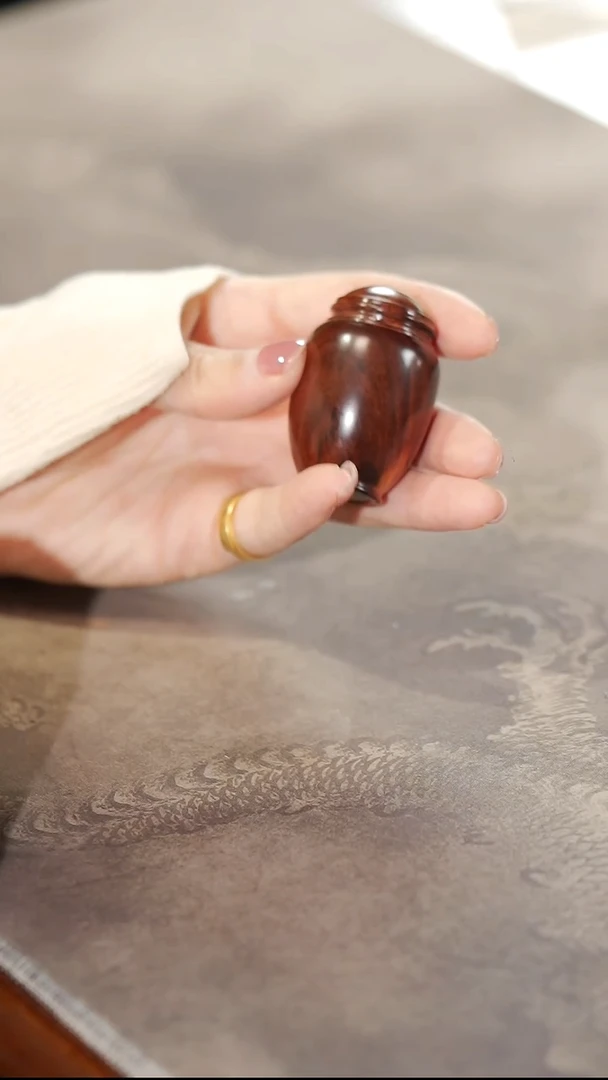 黄花梨/降香黄檀329紫油老料把玩小品香罐