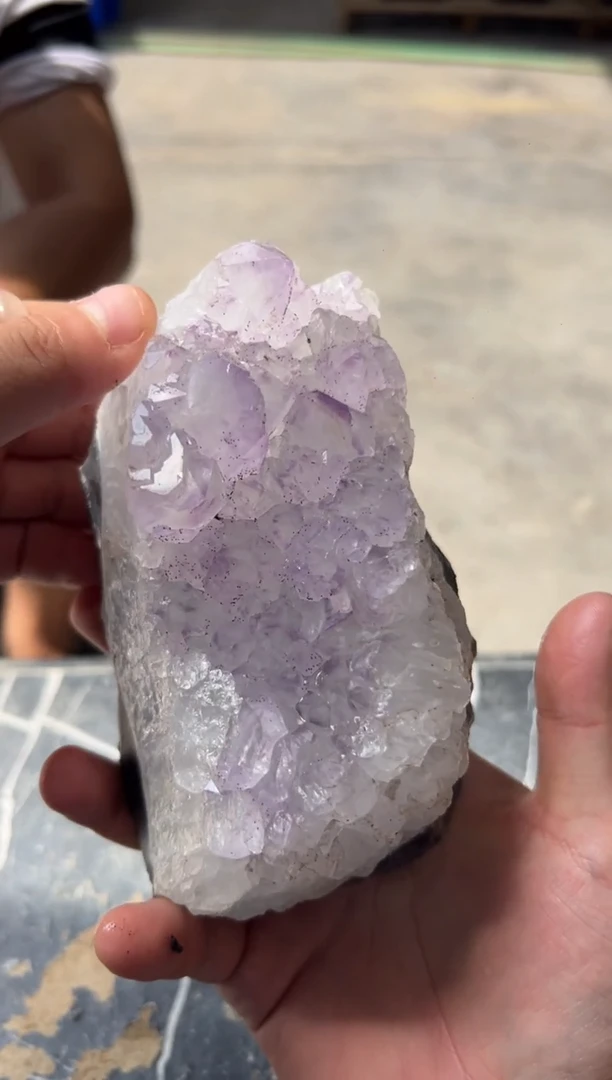 紫晶珠宝半成品未镶嵌天然紫水晶原石摆件#24