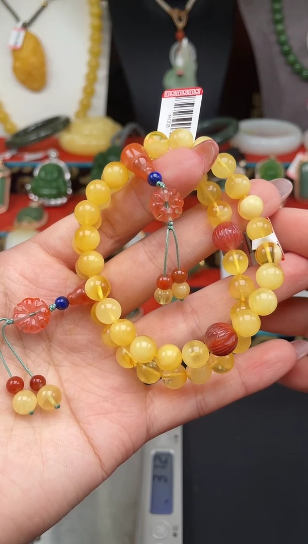 未镶嵌蜜蜡手串手串多样性发其一m008