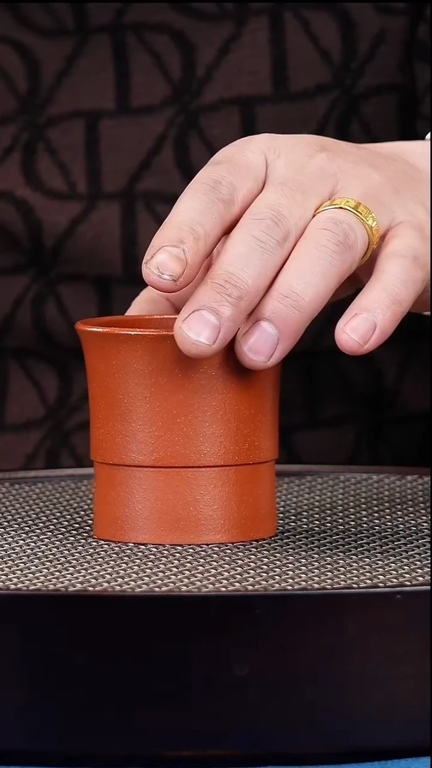 茶杯紫砂宜兴原矿紫砂 手工主人杯