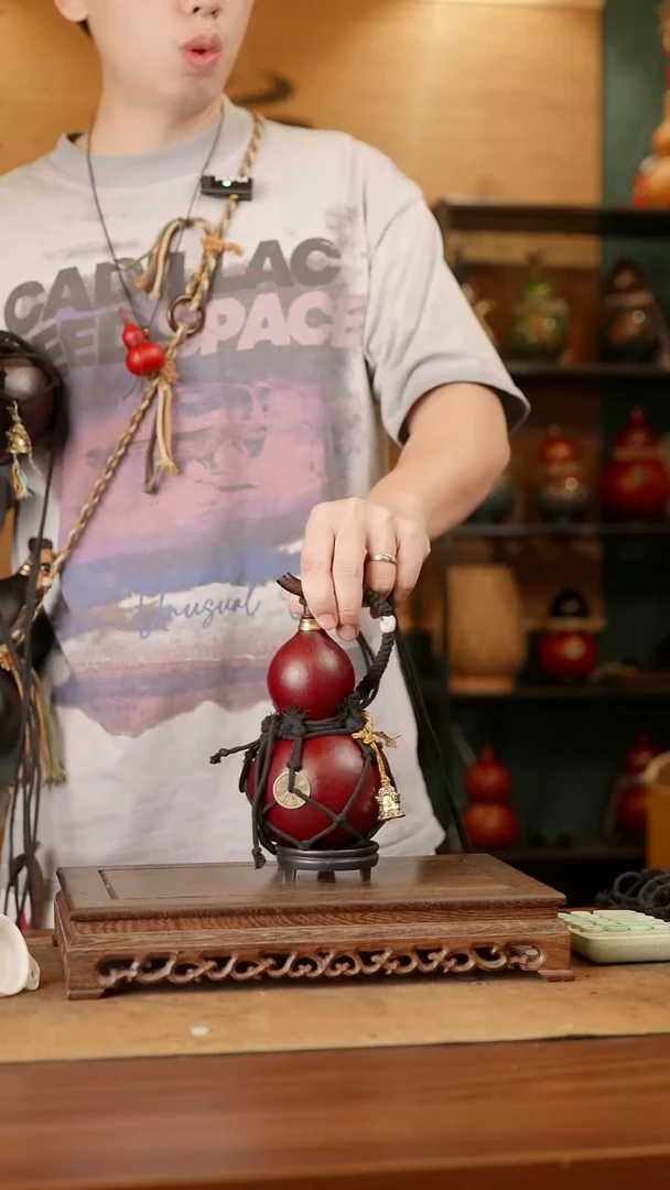 98号精品天然大漆酒葫芦一物一拍