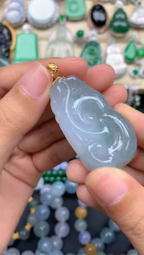 【闪购商品】翡翠颈饰18K金镶嵌46-中国好珍宝