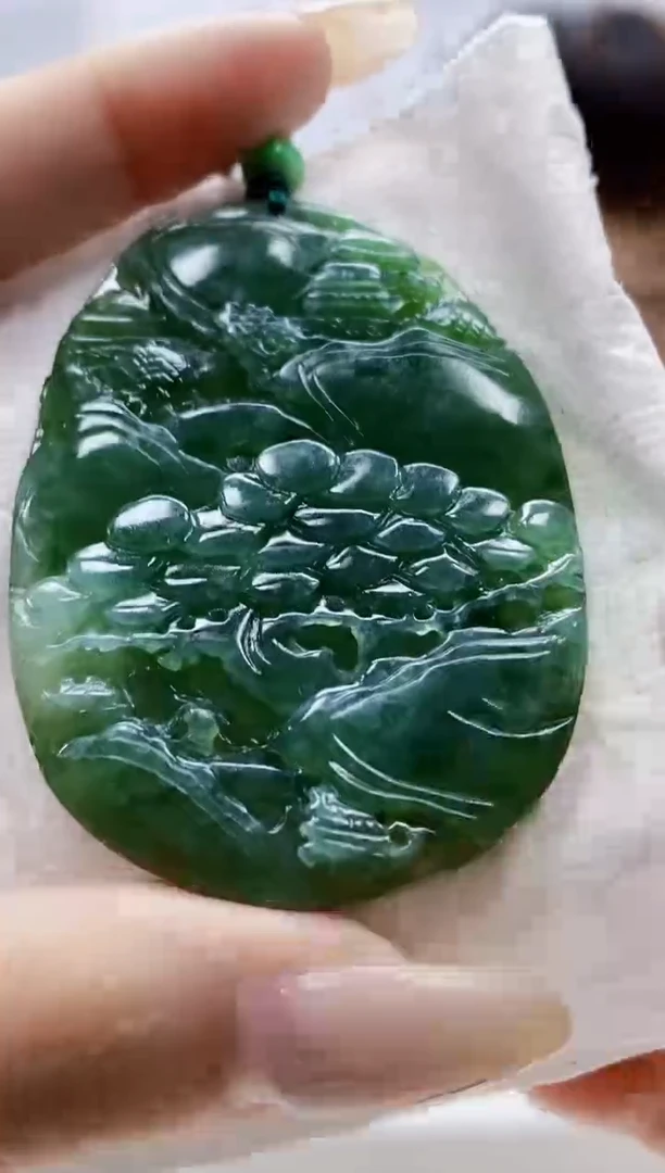 未镶嵌定制翡翠4868lr-毛货挂件39