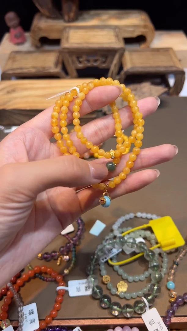 手饰琥珀未镶嵌手饰@@E6404