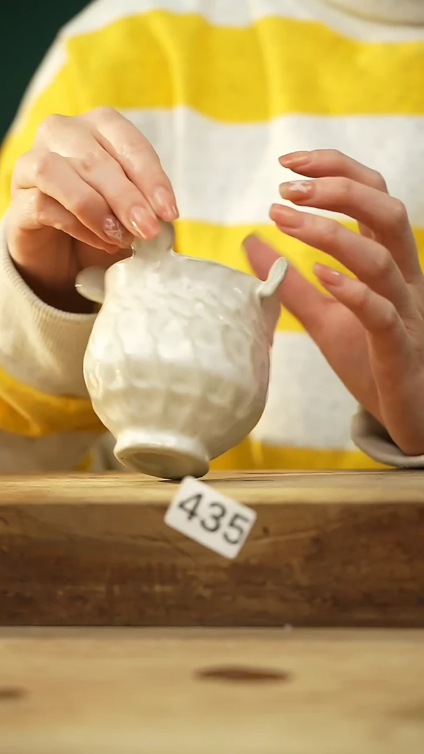 【闪购商品】瓷片设计师手作款 河豚公道杯