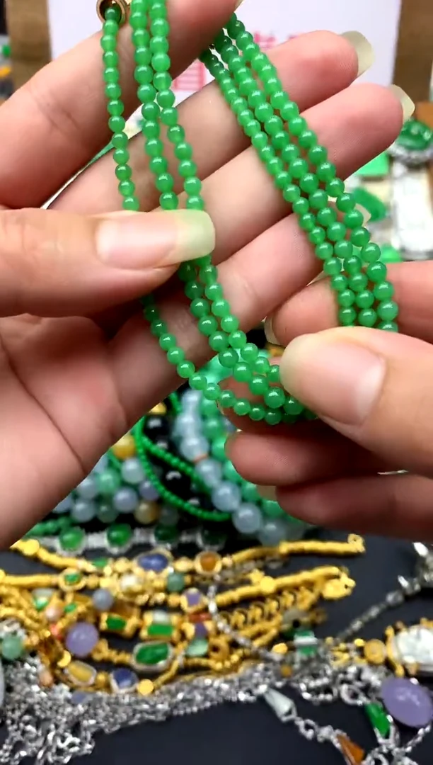 未镶嵌手串翡翠578-中国好珍宝