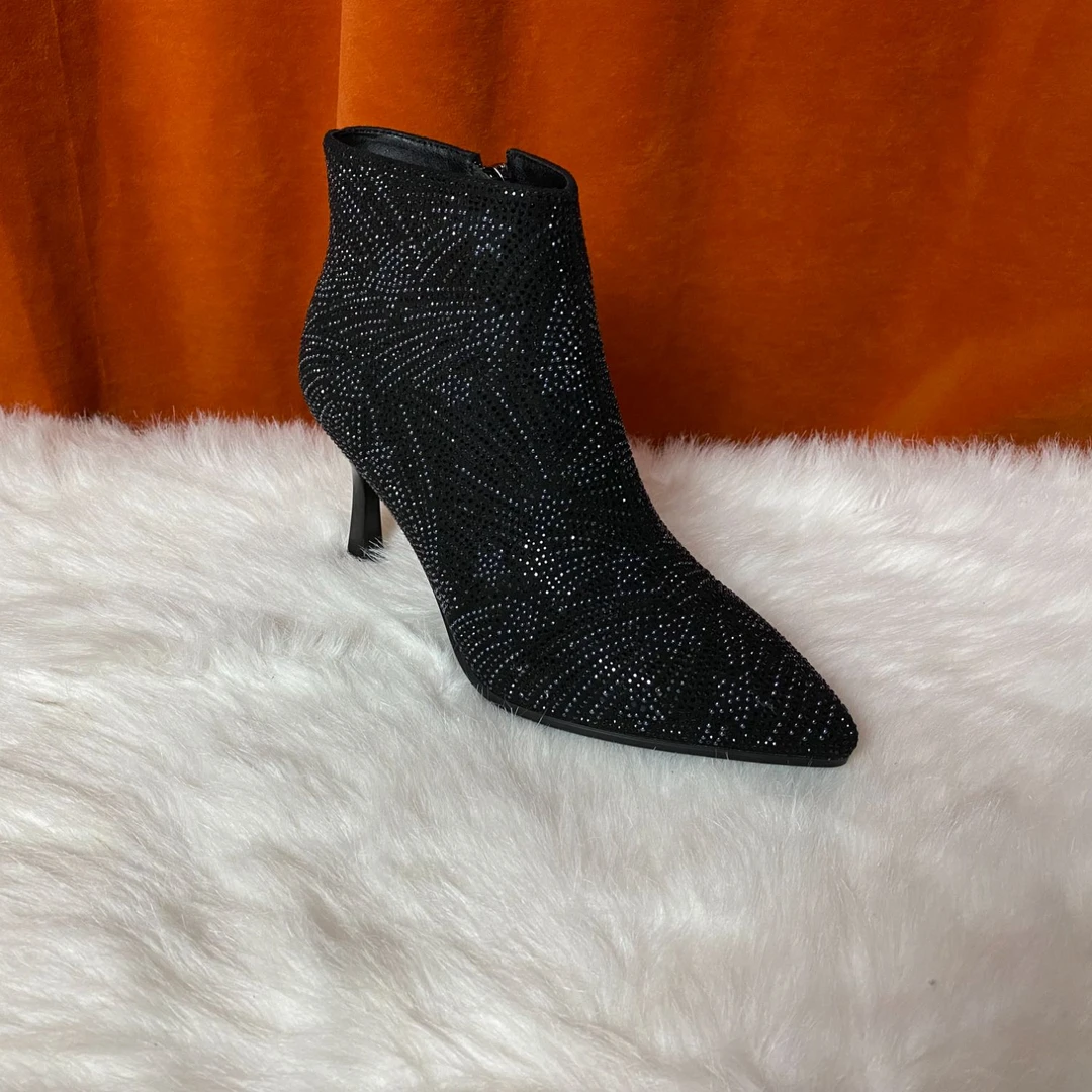 F517新疆包邮女款高帮高跟鞋