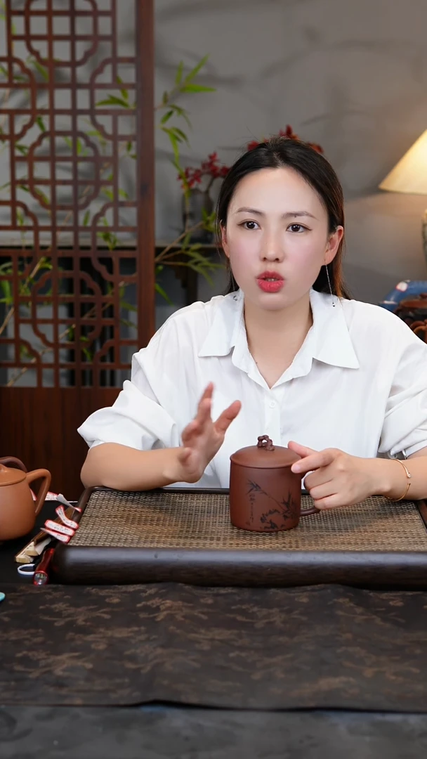 茶壶紫砂太湖石-竹节杯