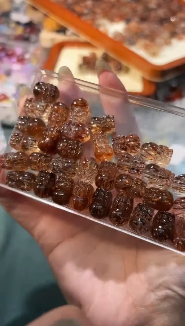 【闪购商品】水晶手串未镶嵌黑金超貔貅一个宽卡10