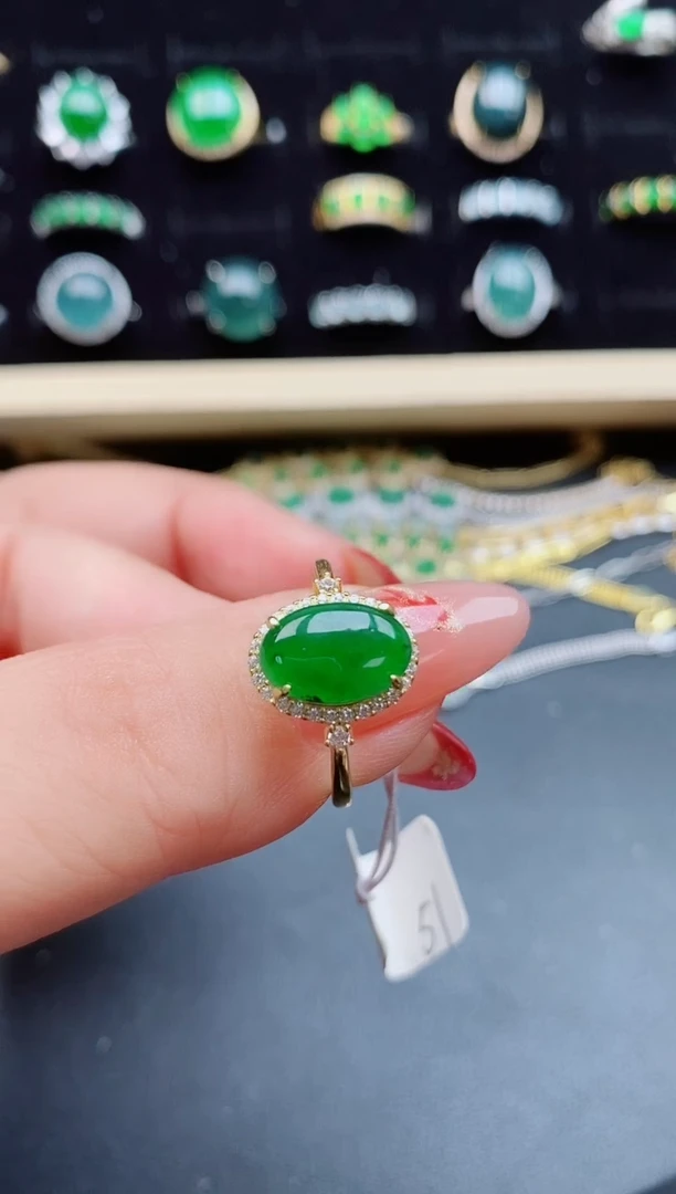 【闪购商品】翡翠戒指银S925镶嵌321312