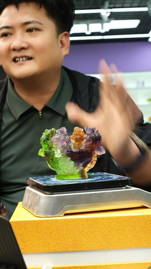 泥塑烟**间古法琉璃摆件