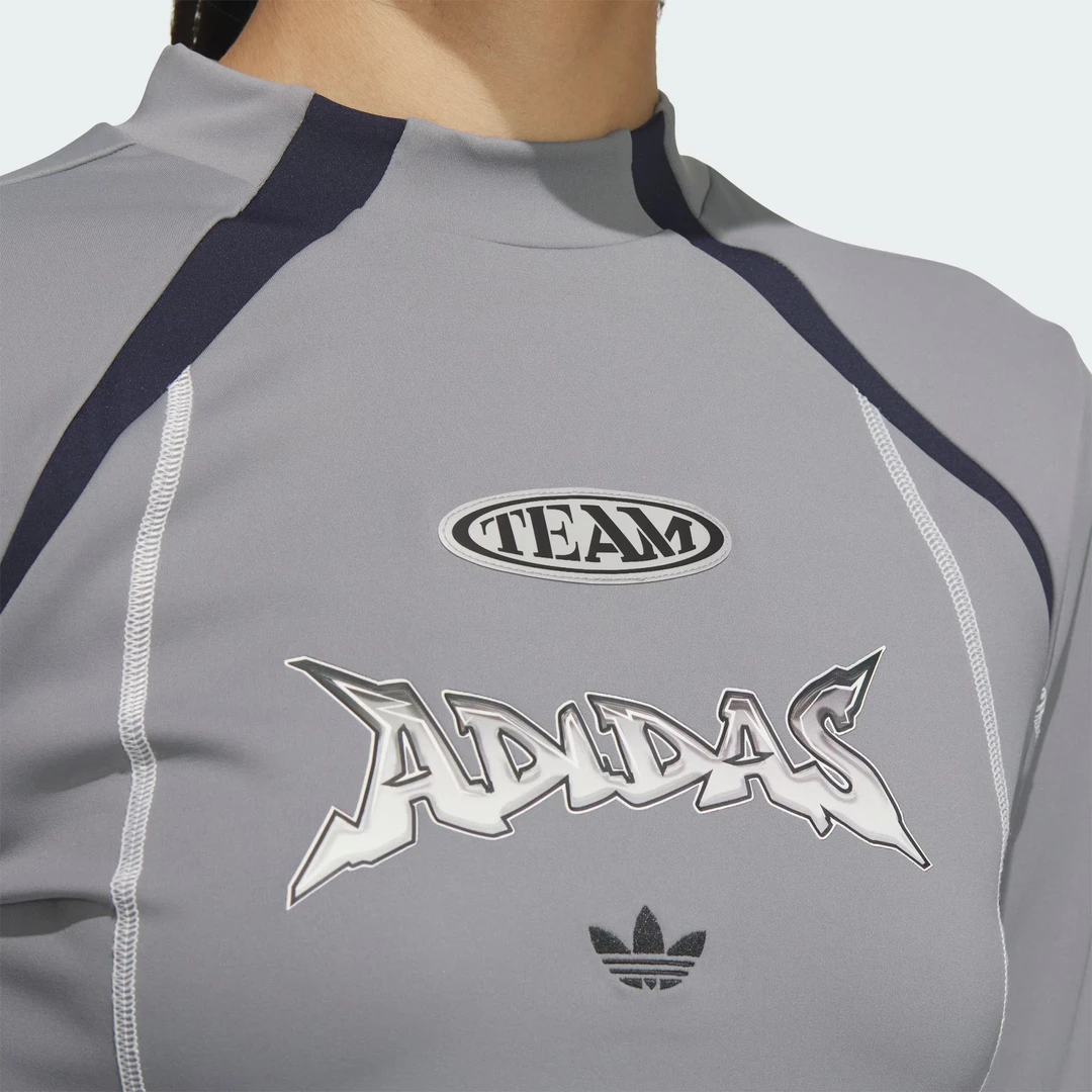 阿迪达斯三叶草 宽松运动上衣长袖T袖机车服 JM8030