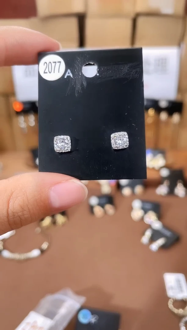 铜合金925银锆石豆2077