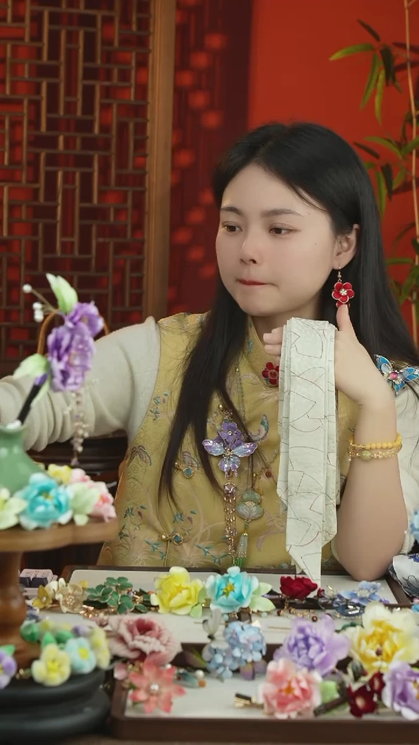 刺绣闪购纯手工非遗国风饰品