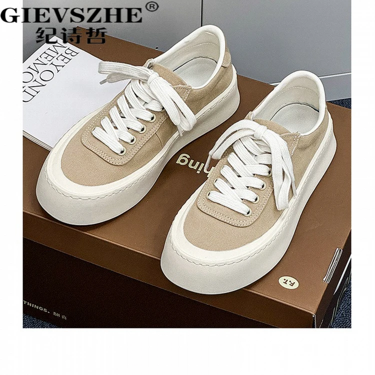 纪诗哲男鞋厚底增高帆布鞋2025夏季透气布鞋低帮男士夏季男士厚底